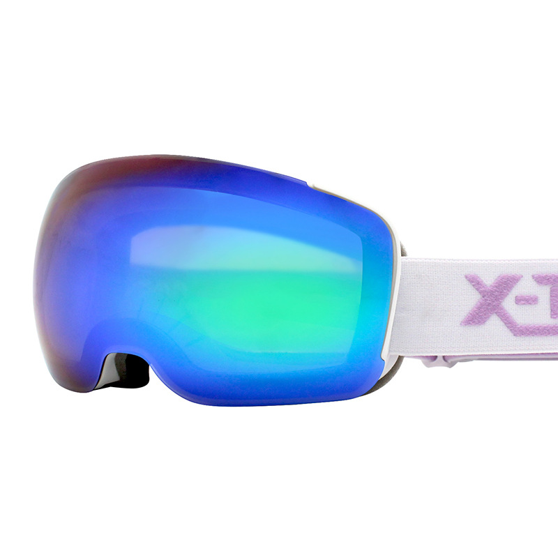 Rahmenlose sphärische magnetische Skibrille mit hochauflösendem Sichtfeld, Anti-Schnee-Blind-Outdoor-Sportausrüstung_voghion.com