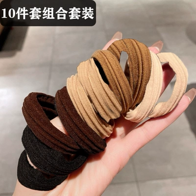 Hair Rope High Elastic Rubber Tendon: Saç üçün rezinlər - mix-pack-of-10