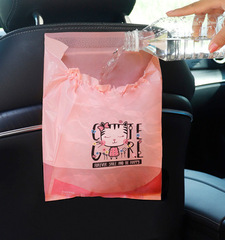Car garbage bag barrel, traceless adhesive storage bag, vomit cleaning bag for car, disposable car hanging type