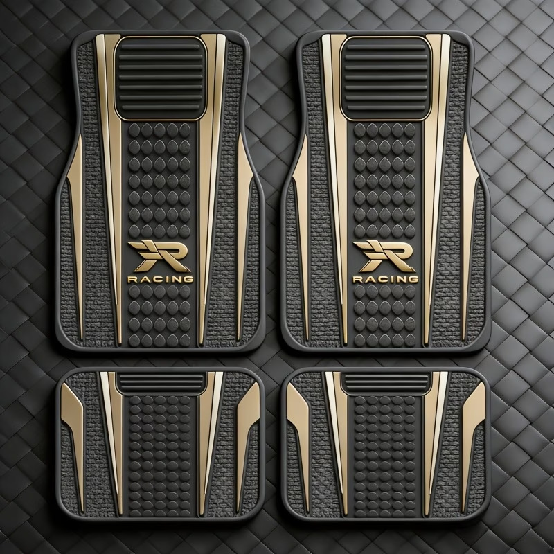 Cross-Border Amazon Temu New Hot-Selling American-Style Car Floor Mats, Dirt-Resistant, Wear-Resistant, Dust-Proof Mats, Four-Piece Set, Dropshipping