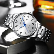 CUENA新款 6125情侣表男士手表外贸防水男表钢带手表石英表时尚