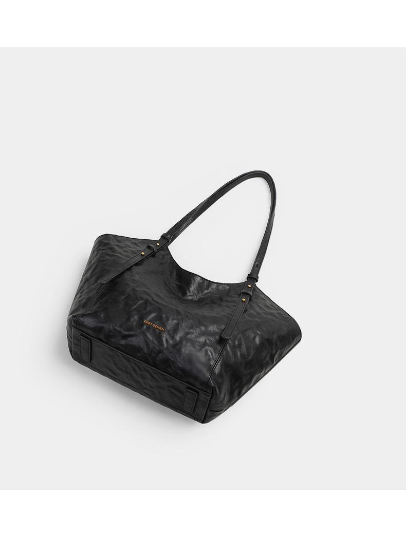 Túi tote da nữ đáy rộng dáng đeo nách — đen, Lời bài hát: Black (Public Version) chi tiết 20