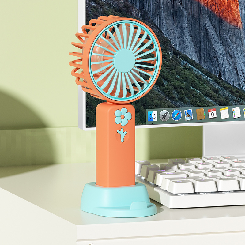 2025 新しいミニハンドヘルド小型ファン USB 充電学生屋外ポータブルサイレントデスクトップファン|undefined