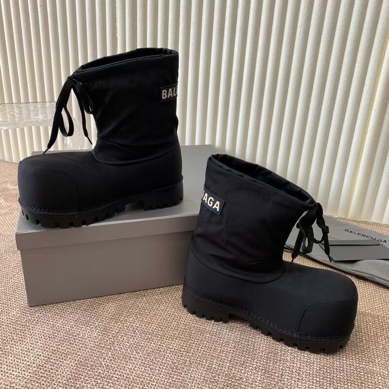 Ski Big Head Snow Boots 2024 Winter New Waterproof Non-Slip Drawstring Thick Bottom Ugly Cute Warm Height Increasing Boots for Women Ski Big Head Snow Boots 2024 Winter New Waterproof Non-Slip Drawstring Thick Bottom Ugly Cute Warm Height Increasing Boots for Women