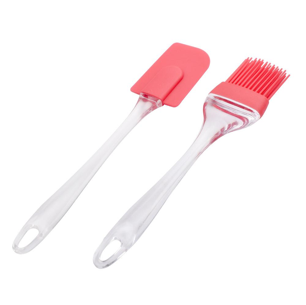 Pincel de Silicona para Barbacoa y Repostería de Silicona y Plástico Resistente a Altas Temperaturas
