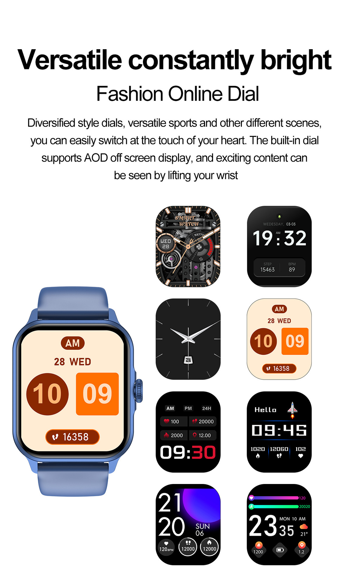 Smartwatch dafit zw36a con chiamate bluetooth e contapassi_voghion.com