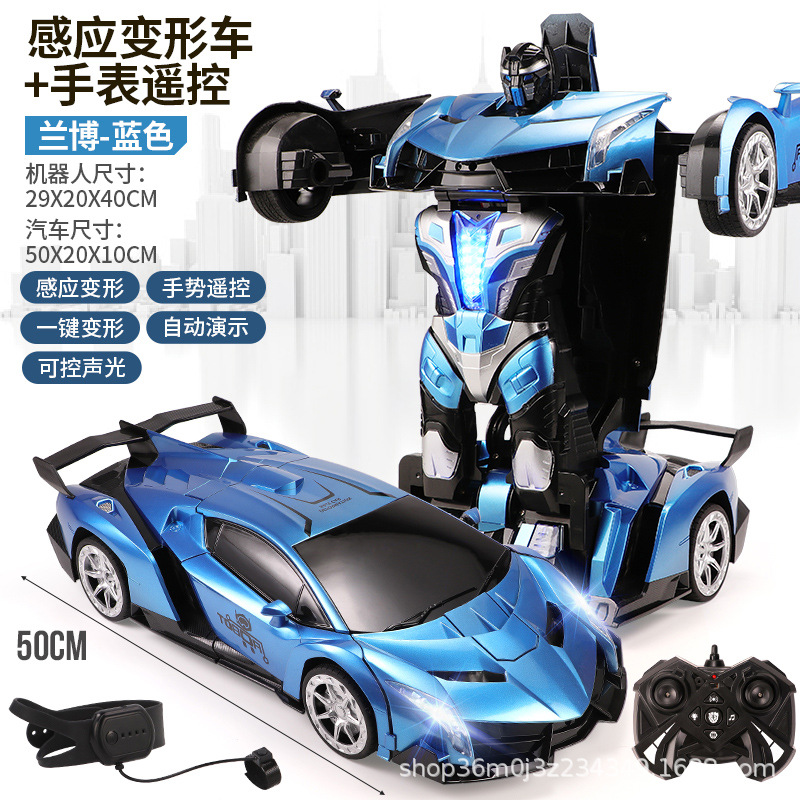 Coche teledirigido con sensor de gestos, coche teledirigido robot con control por voz, coche de carreras eléctrico de gran tamaño para niños, juguete para niños.