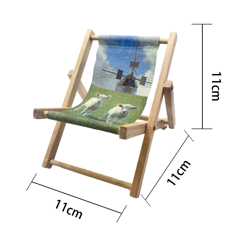 Productos para el hogar de mascotas pequeñas, convenientes sillas de playa plegables, hámster, totoro, mini adornos, juguetes, loro, juguetes para vivir image 8
