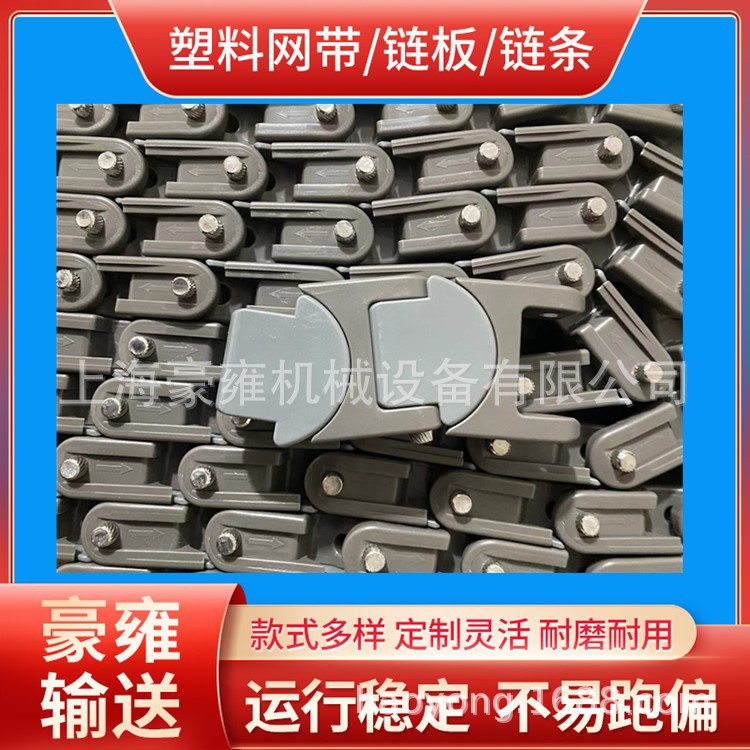 1765无间隙龙骨链板利乐链 PP塑料链板 轴承输送链耐磨损配套链轮