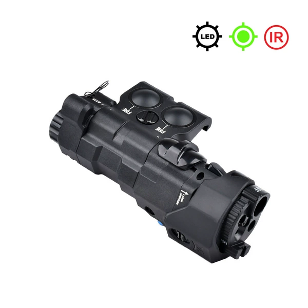 Black -mawl green laser+white light+IR nylon version