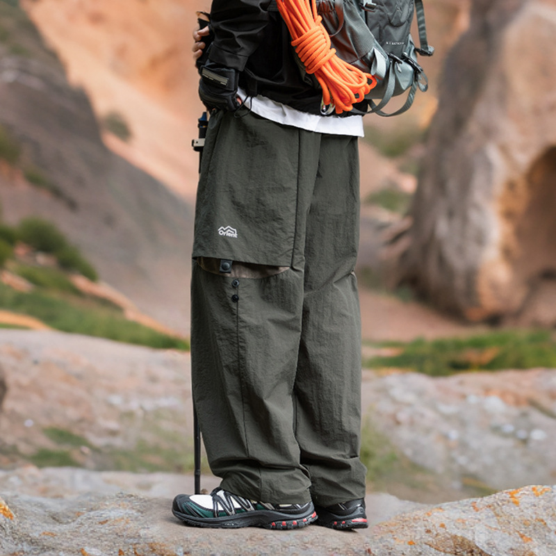 Adjustable and Breathable Casual Pants with Loose Fit, Water-Repellent Outdoor Cargo Pants, New for Spring/Summer 2025