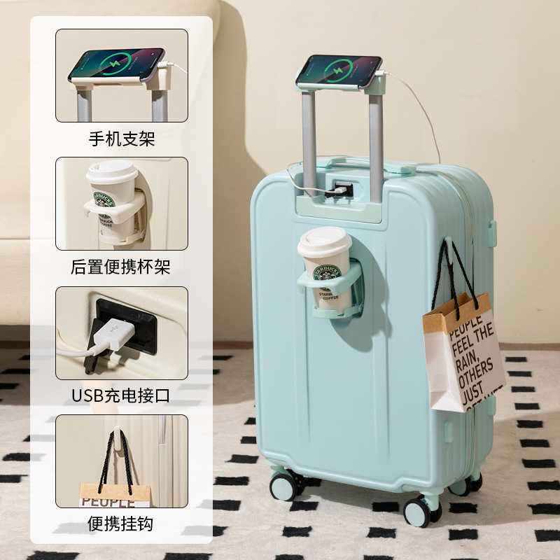 Equipaje maleta de 20 pulgadas hembra color caramelo mudo rueda universal caja de embarque macho pequeño carro ligero al por mayor