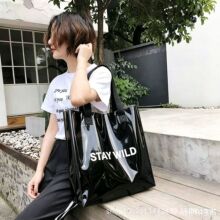 pvc塑料镭射透明手提袋定制果冻包炫彩镭射PVC高级伴手礼袋礼品袋