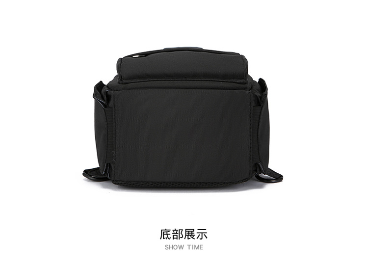 2024 New men's chest bag, trendy casual single-shoulder bag, cross-border water-resistant crossbody bag, USB rechargeable men's bag undefined