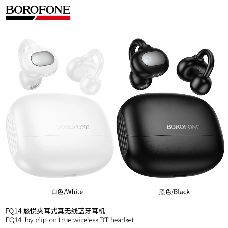 BOROFONE FQ14 Youyue клипса-на-клипса настоящая беспроводная Bluetooth-гарнитура с поддержкой переключения в режиме «главный-подчиненный» и другими функциями