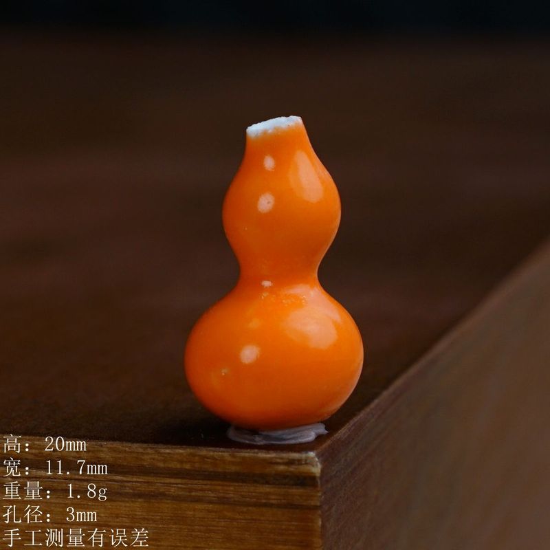 景德镇高温陶瓷多彩寓意小葫芦饰品配件创意手工diy配饰厂家直销|undefined