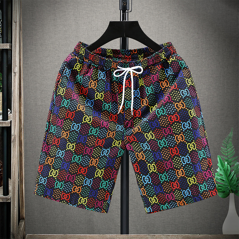 Men's Quick-Dry 5-Inch Beach Running Shorts Lightweight Breathable Polyester with Drawstring Multi-Color Options Fast-Drying M-5XL_voghion.com