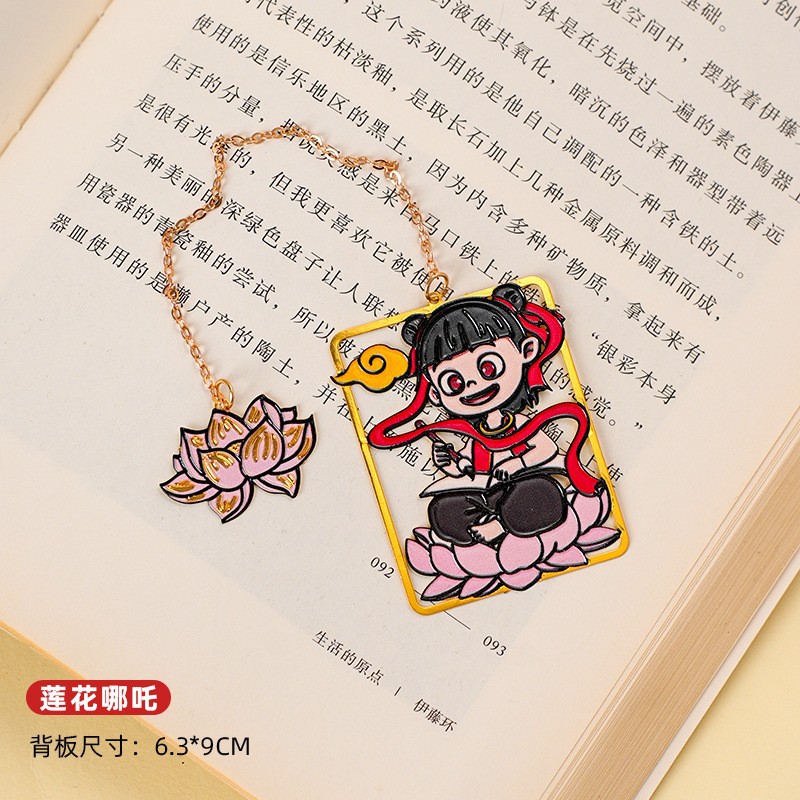 Lindo Panda creativo marcador de metal colgante de dibujos animados niños regalo de graduación estudiante marca de lectura clip de Página de Libro