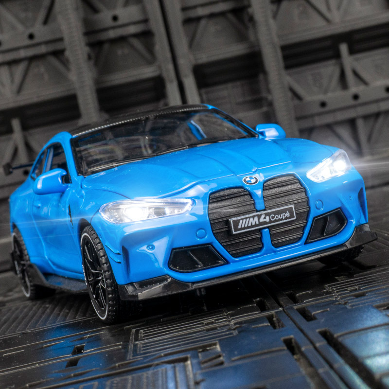 Xinao XA3228 simulación M4 cola grande modelo de aleación de los niños Tire hacia atrás sonido y luz coche de juguete coche de rally adornos