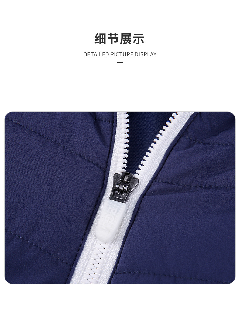 Áo khoác golf nữ chần bông giữ ấm phối màu tôn dáng — Yf514-xanh Navy Trắng [chần bông], Yf514-trắng Đen [chần bông] chi tiết 14