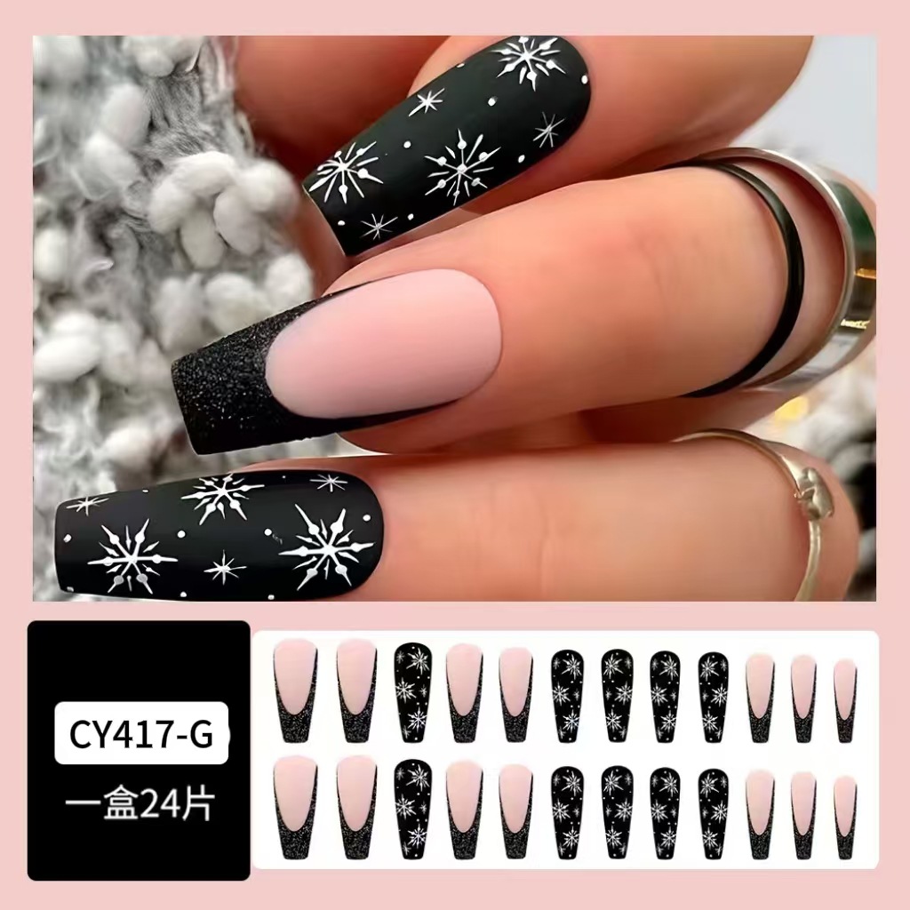 Uñas de uñas largas portátiles Parche de uñas postizas desmontables Sensación de alto nivel Venta al por mayor de uñas portátiles de venta caliente transfronterizas