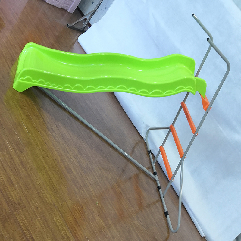Indoor Household Slide Indoor Small Simple Iron Frame Platform Climbing Frame Shopping Mall Slide Plastic Extended Slide