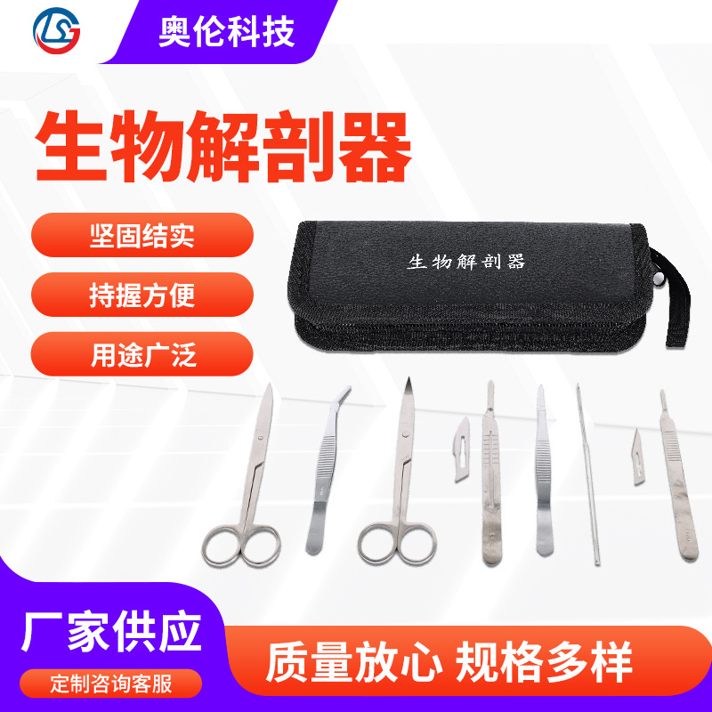 生物解剖器不锈钢昆虫解剖针剪解剖探针医学生物实验室用品器材