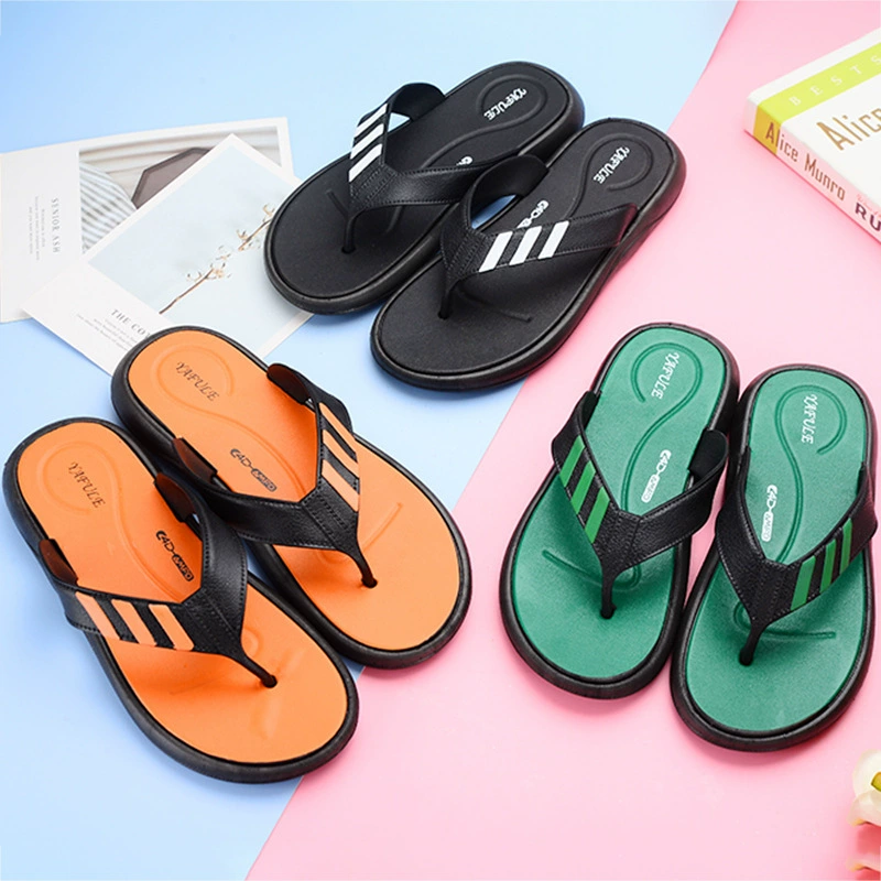 Summer flip flops, beach slippers, 2021 collection
