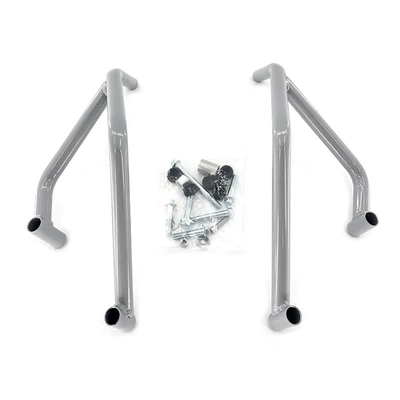 Motorcycle Protection Bar and – Motorcycle bumper - upper-guardrail-painted-silver-export-quality-set