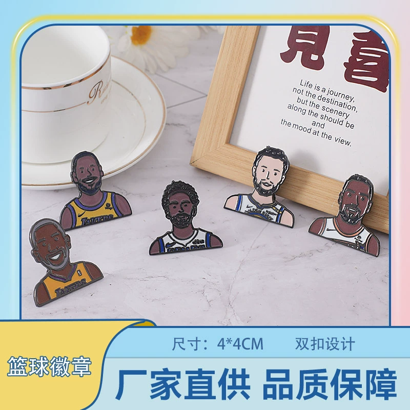 Коби Карри Джеймс Ирвинг баскетбол звезда мультфильм значок брошь школьный рюкзак одежда аксессуары