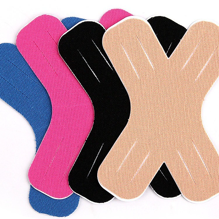 Предварительно разрезанный X-образный тип мышечной наклейки баскетбол фитнес бедра плечо колено спортивная поддержка уход за внутримышечной наклейкой