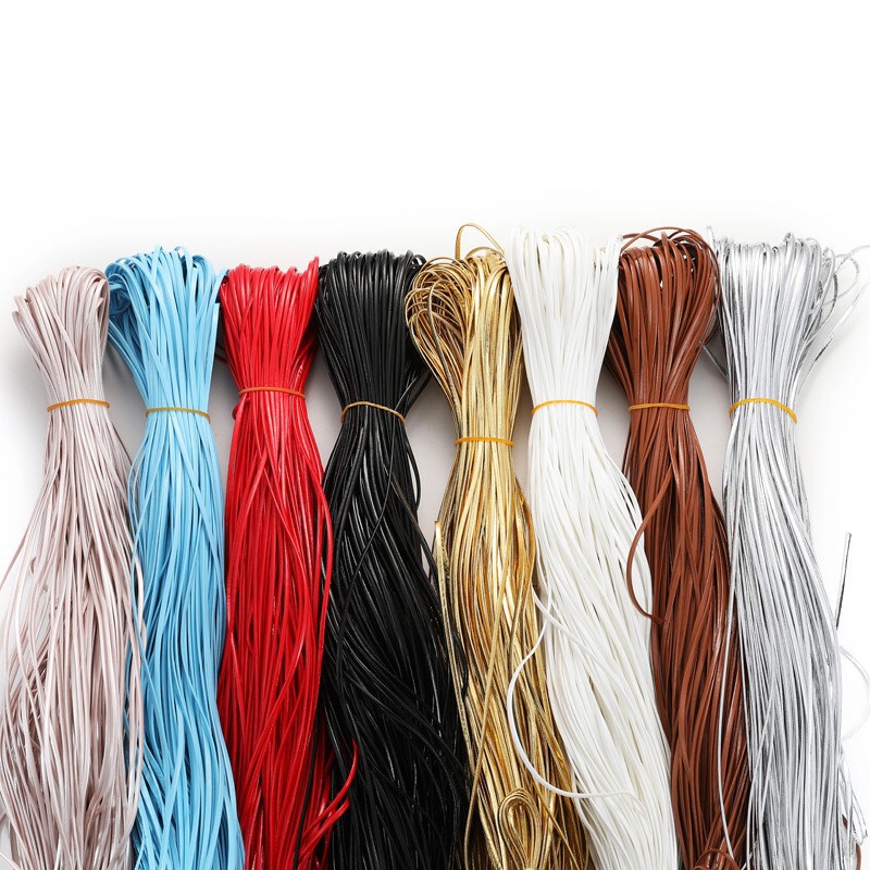 2/3mm Gold and Silver Pu Piping Handmade DIY Bow Accessories DIY String Bead Thread Natural Style 2/3mm Gold and Silver Pu Piping Handmade DIY Bow Accessories DIY String Bead Thread Natural Style