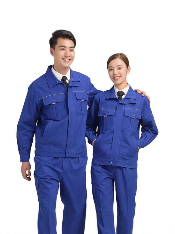 工作服套装男立领耐磨长袖电焊工厂车间加厚劳保印字春秋车间耐穿|undefined