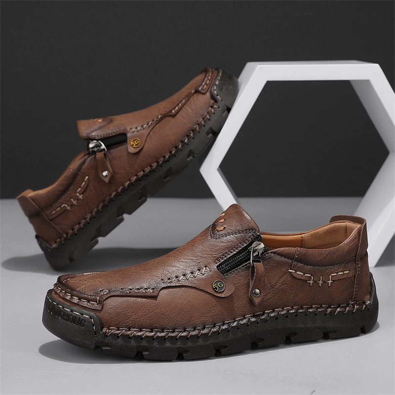 Shoes for leather shoes, low non-slip footwear for leisure, soft sole