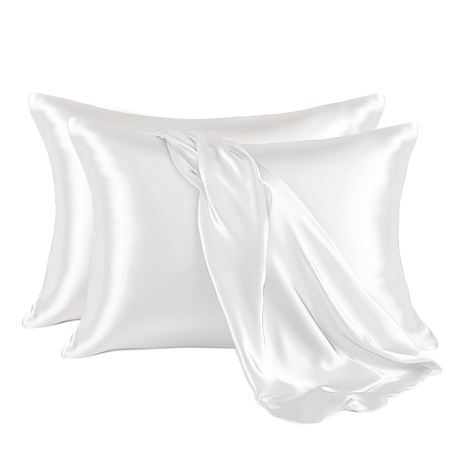 Simulación transfronteriza seda seda seda sobre de almohada de comercio exterior fábrica directa venta al por mayor almohada de color sólido + impresión.