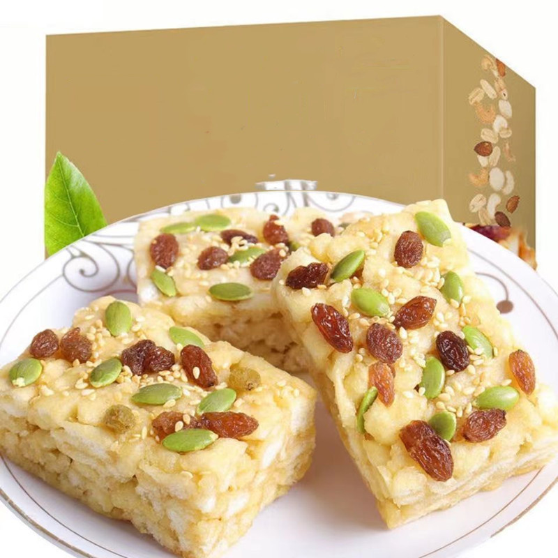 免邮中式木糖醇坚果沙琪玛传统糕点点心办公室零食抖音同款萨其马|ms