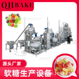 全自动明胶软糖生产线 连续浇注双色夹心软糖食品生产成套设备