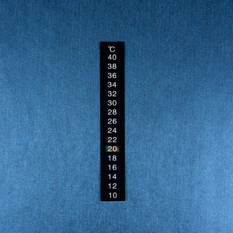 Aquarium, thermometer, adhesive glue, with LED display