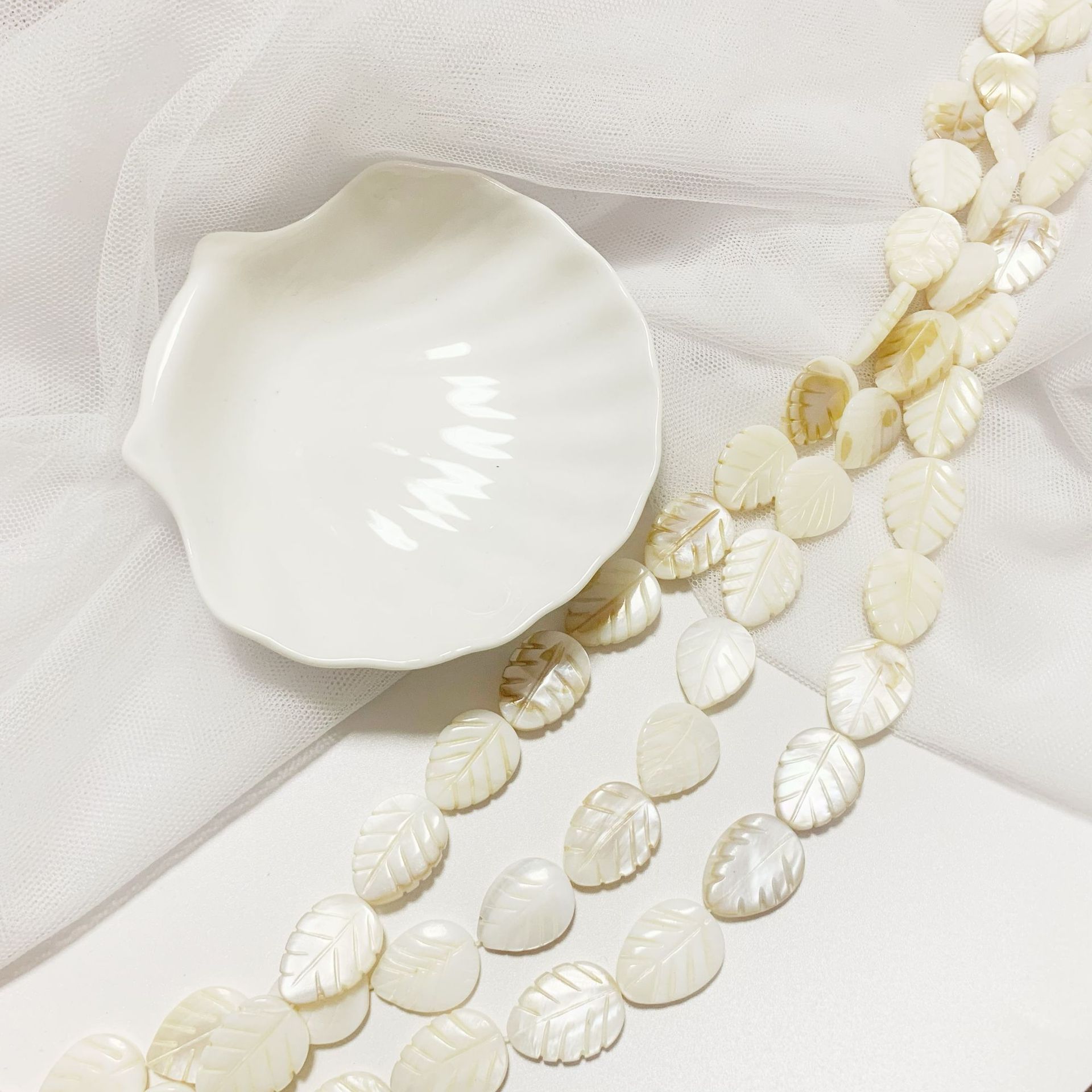 DIY Jewelry Accessories Classification 1 Set 10 * 15mm 18*25mm Shell Leaf Heart Shape DIY Jewelry Accessories Beads