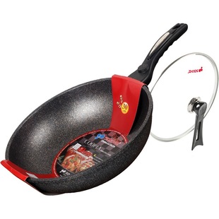 Korean-style wok, Maifan stone non-stick wok, induction cooker wok, no oil fume