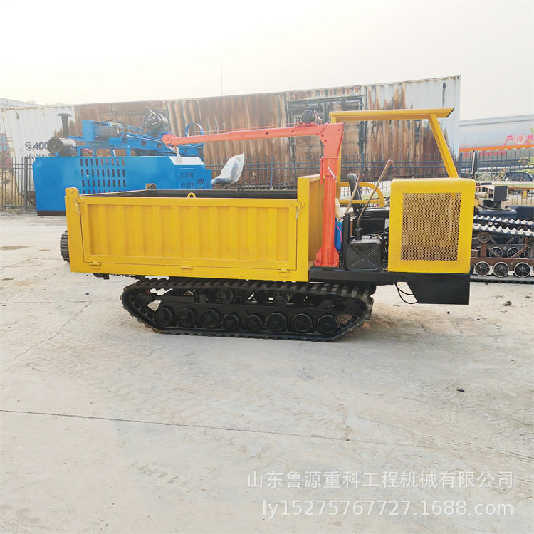 山地履带式木材运输车 工程运输土木搬运车 粮仓储存转运翻斗车