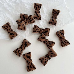 秋冬百搭蝴蝶结植绒diy亚克力配件耳饰发夹手机壳材料发饰辅料