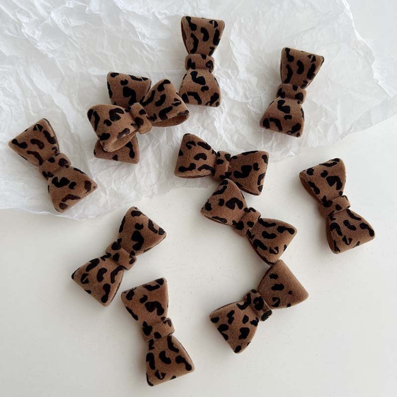 秋冬百搭蝴蝶结植绒diy亚克力配件耳饰发夹手机壳材料发饰辅料|undefined