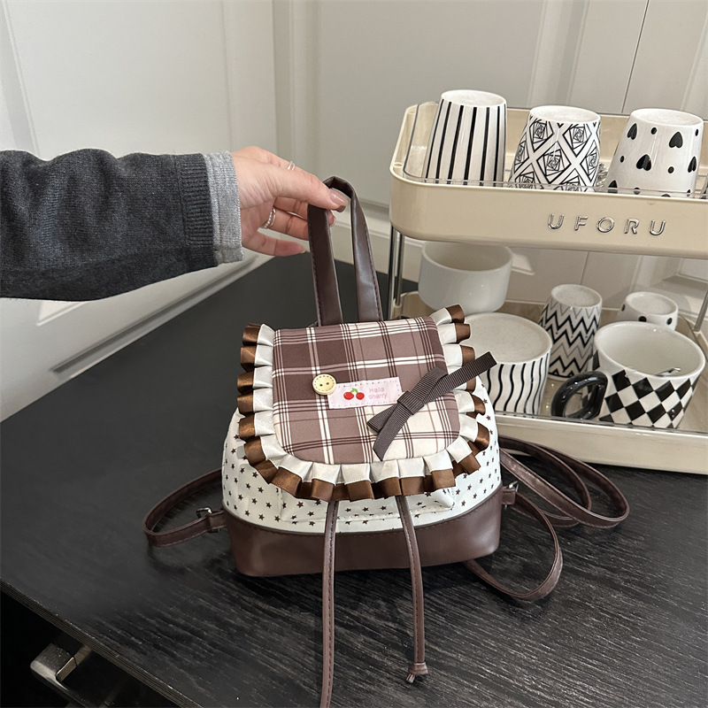 Colegio de estilo versátil en mochila de chicas, estudiantes, moda, ocio, personalidad, mochila de viaje image 1