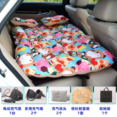 Vehicle-mounted inflatable bed: bed car inflatable bed car - new-unblocked-zoo-long-foot-pier-headrest-electric-pump