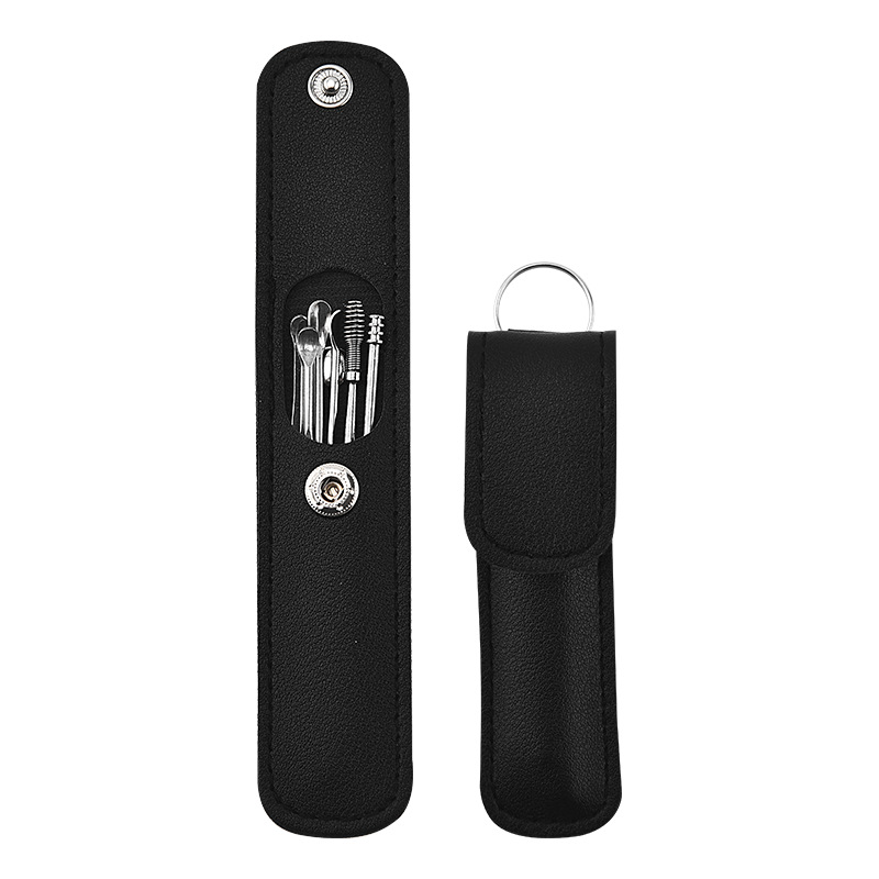 Case, ear picking, set, 6 pieces