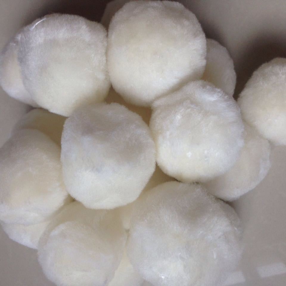 固原纤维球填料油水分离硝化棉球水族培菌硝化球改性纤维球