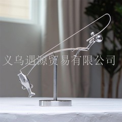 新品The Fisherman Balancing Sculpture渔夫平衡雕塑工艺品摆件