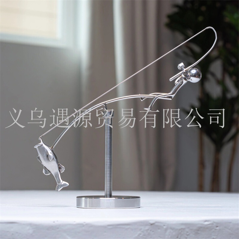新品The Fisherman Balancing Sculpture渔夫平衡雕塑工艺品摆件|undefined