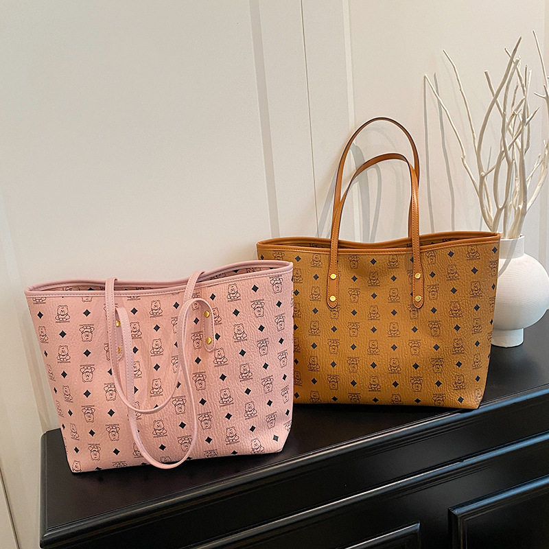 Borsa a secchiello/cestino da donna, versatile, adatta a tutte le stagioni, stile retrò, con grande capacità, modello nuovo._voghion.com